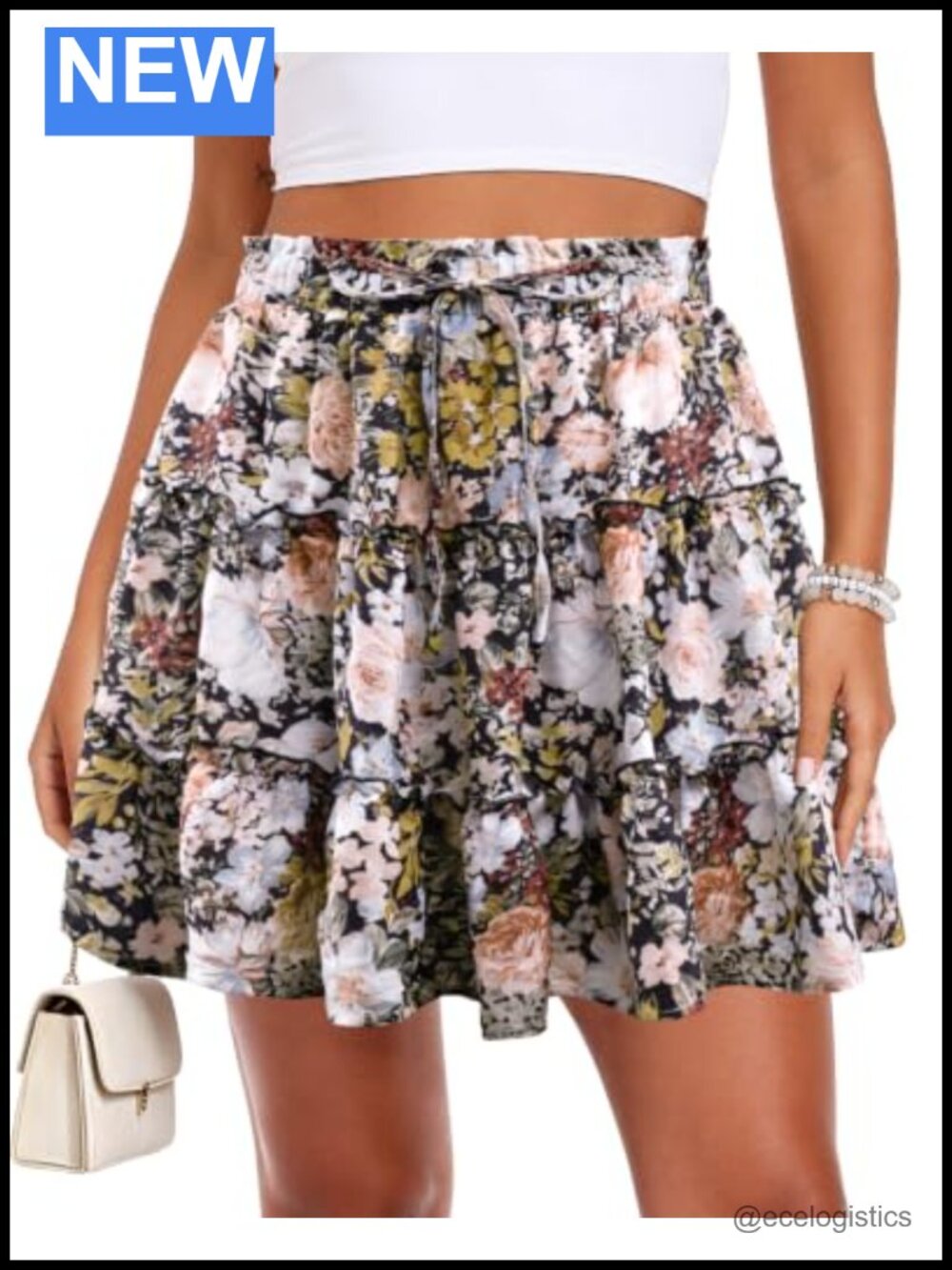 Y2K Ruffle Tiered Skort with Built-in Shorts